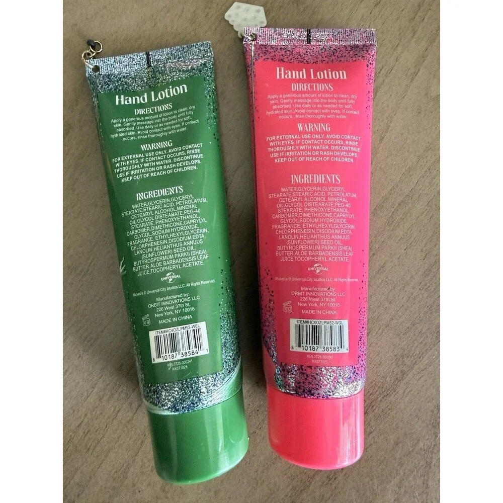 Movie Wicked Strawberry & Watermelon Scented Hand Cream Witch Gilda & Elphaba